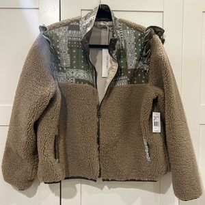 Driftwood fleece jacket sz med